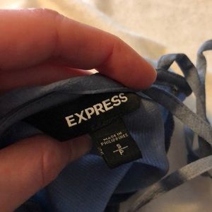 Express Tops - Express Satin Crop Top Express Tops - Express Satin Crop Top